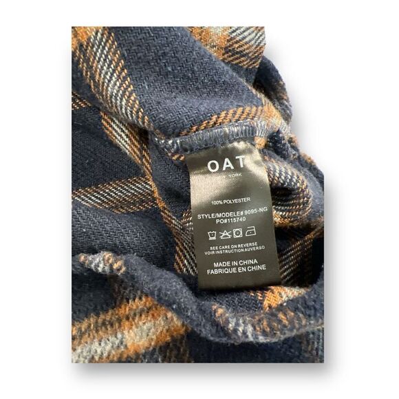 Oat Flannel Shacket Shirt Size Extra Large - Picture 5 of 6